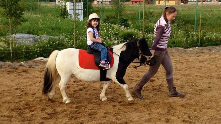 Верховая езда для детей на пони