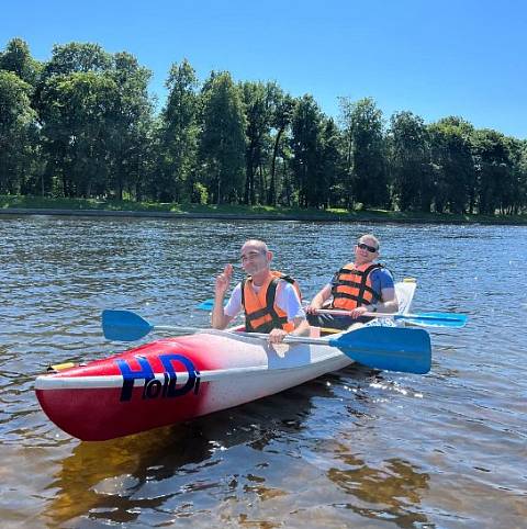 Экстремальные катания на 2-местной байдарке