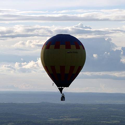 Полет на воздушном шаре в районе Пушкинских гор